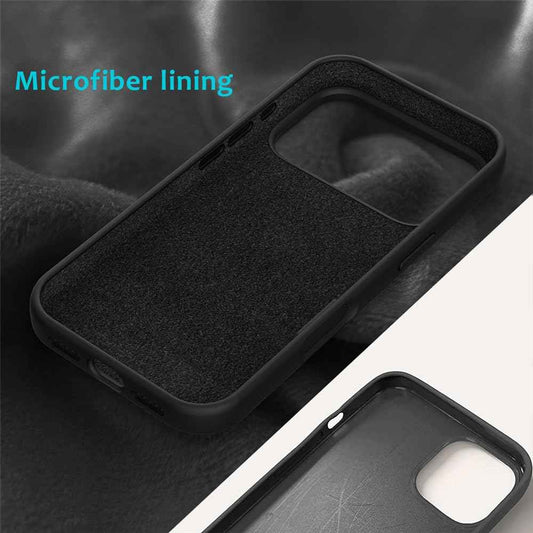 Black Silicone iPhone Case – Durable Liquid Silicone Protection