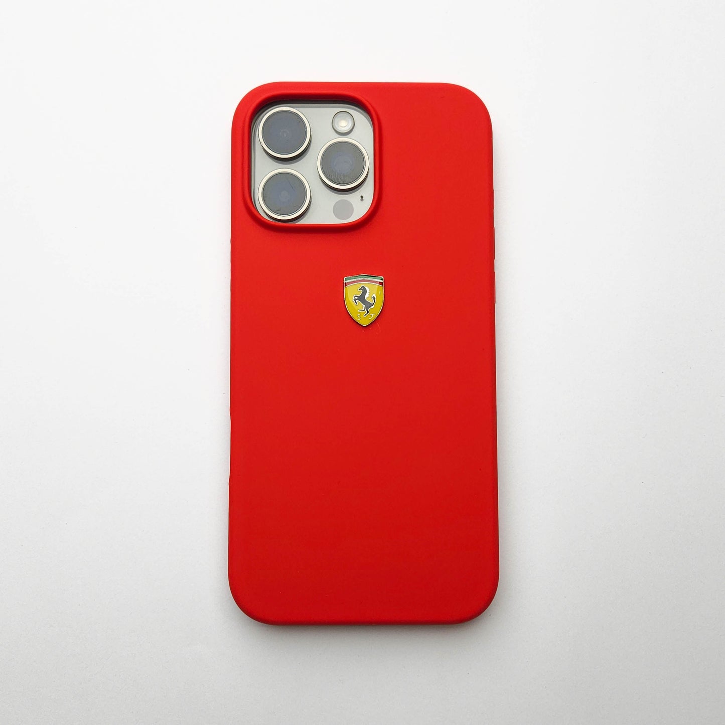 Motorsports Car Logo Liquid Silicone Case - Red POLARCASE