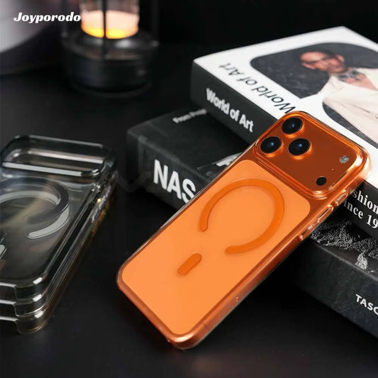 Orange Transparent MagSafe Case for iPhone 17 Pro & Pro Max POLARCASE™