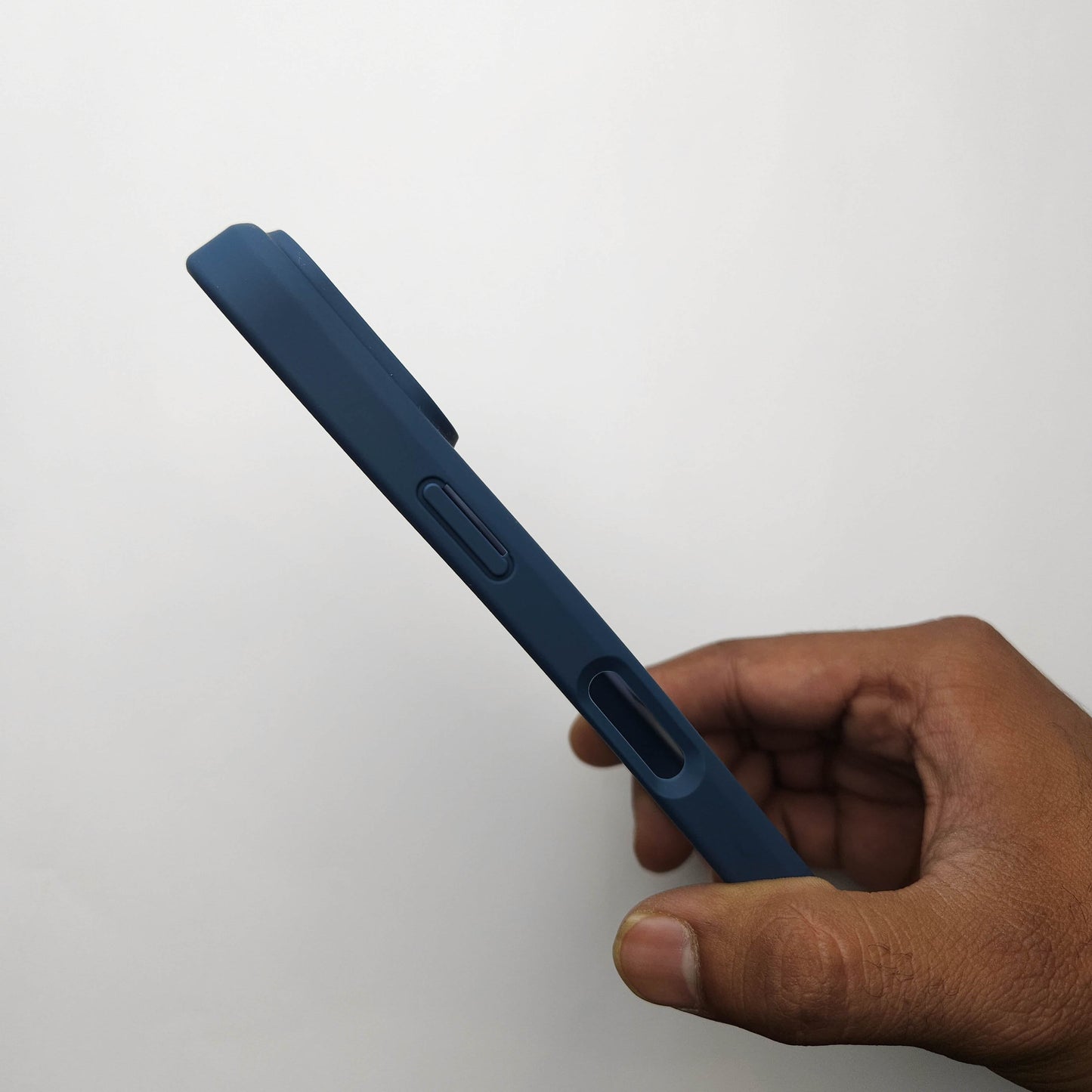 Translucent Phone Case with Metal Ring Stand - Blue POLARCASE
