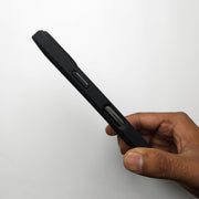 Translucent Phone Case with Metal Ring Stand - Black POLARCASE