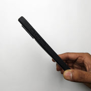 Translucent Phone Case with Metal Ring Stand - Black POLARCASE