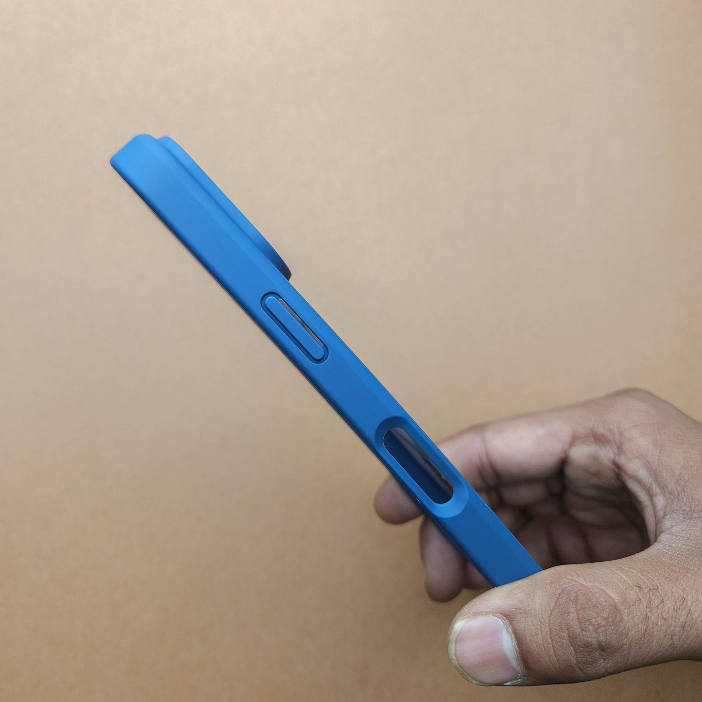 Translucent Phone Case with Metal Ring Stand - Blue POLARCASE