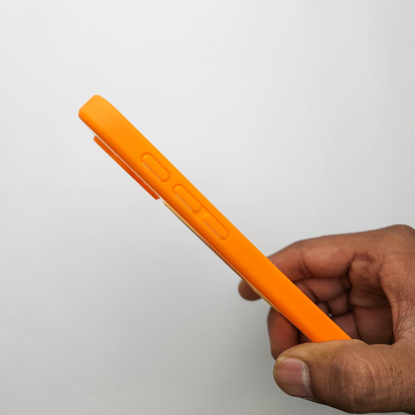 Translucent Phone Case with Metal Ring stand - Orange POLARCASE
