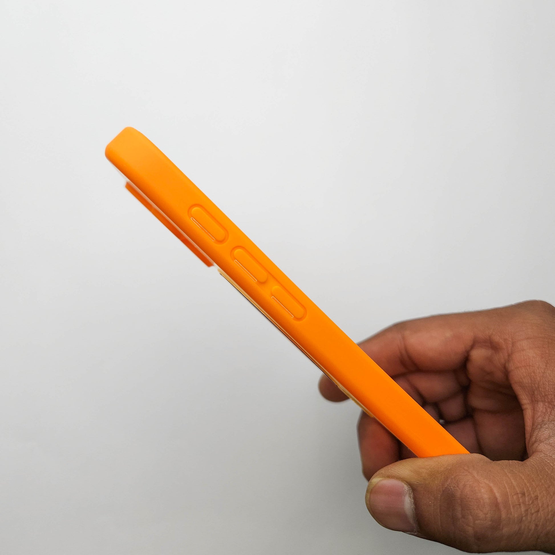 Translucent Phone Case with Metal Ring stand - Orange POLARCASE