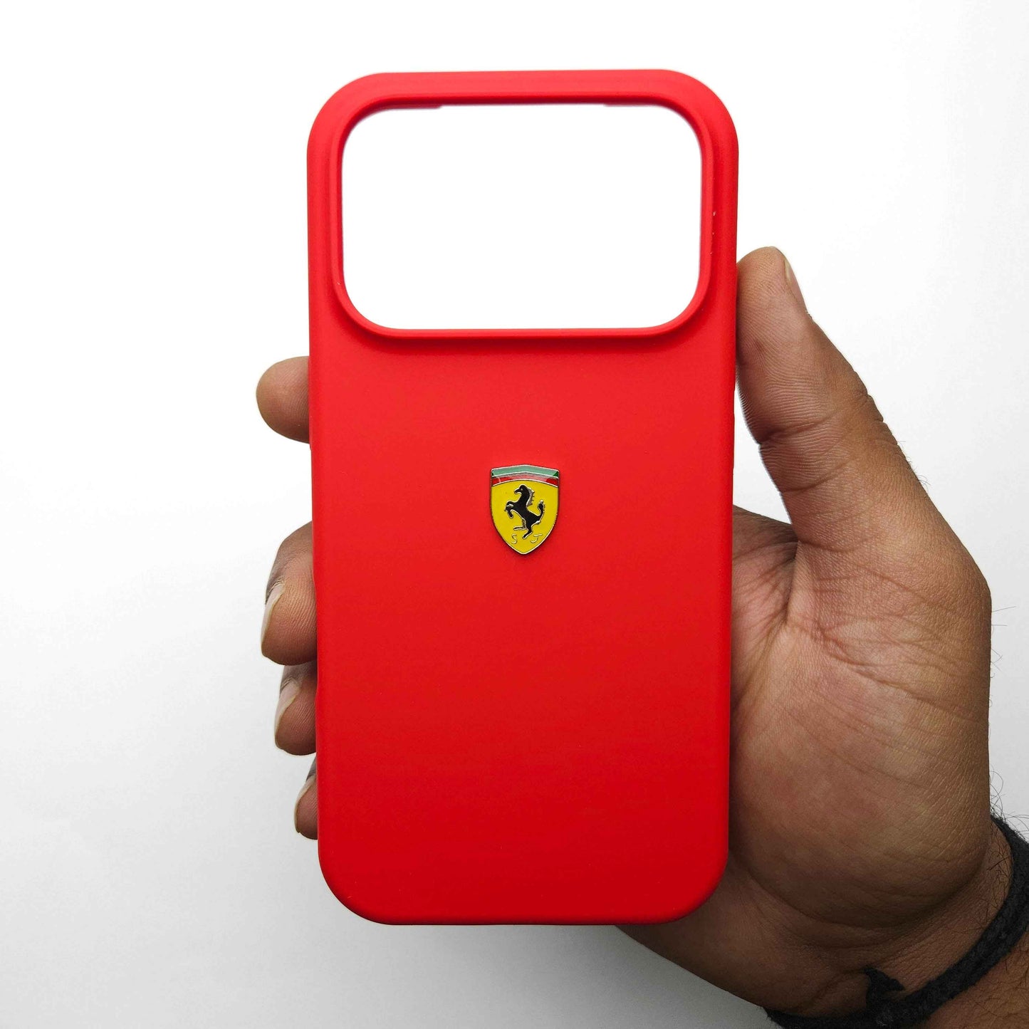 Sports Car Logo Liquid Silicone Case Cover for iPhone