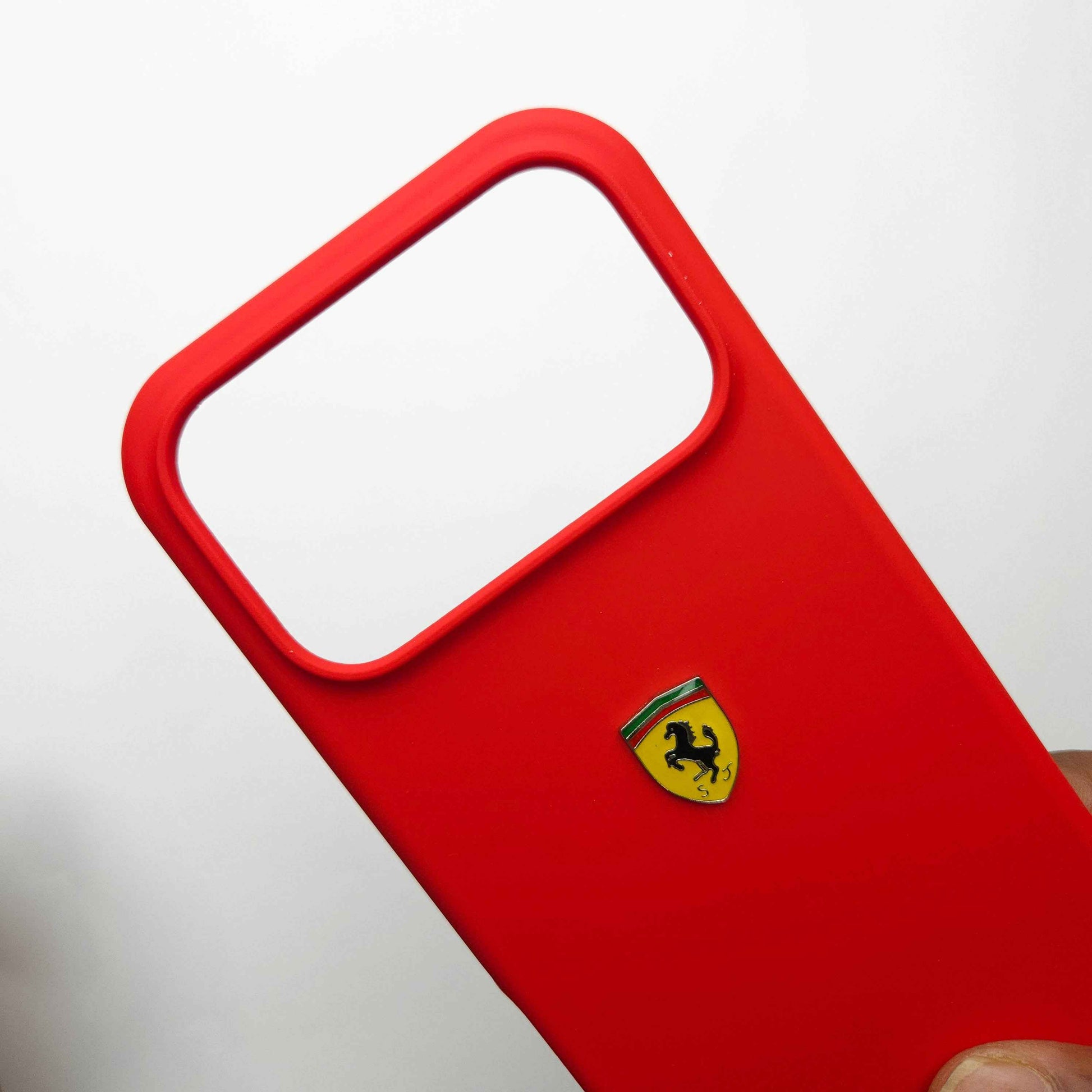 Sports Car Logo Liquid Silicone Case Cover for iPhone