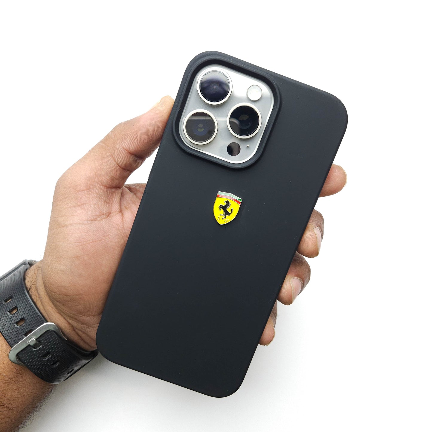 MotorSport Case For iPhone 15, 16, 17 Series - Black POLARCASE