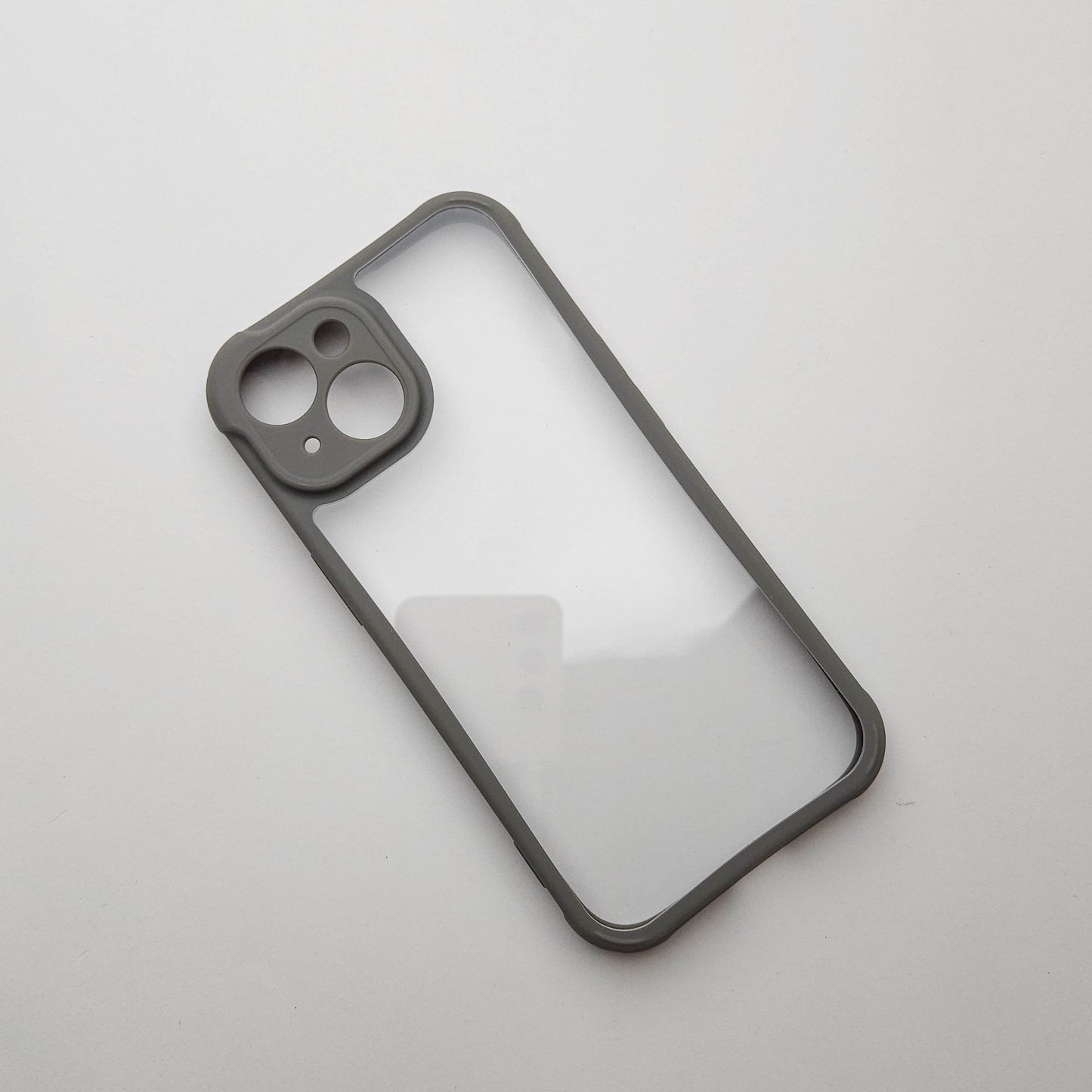 Transparent iPhone Case with Soft Grey Edge - Anti Yellow Case POLARCASE