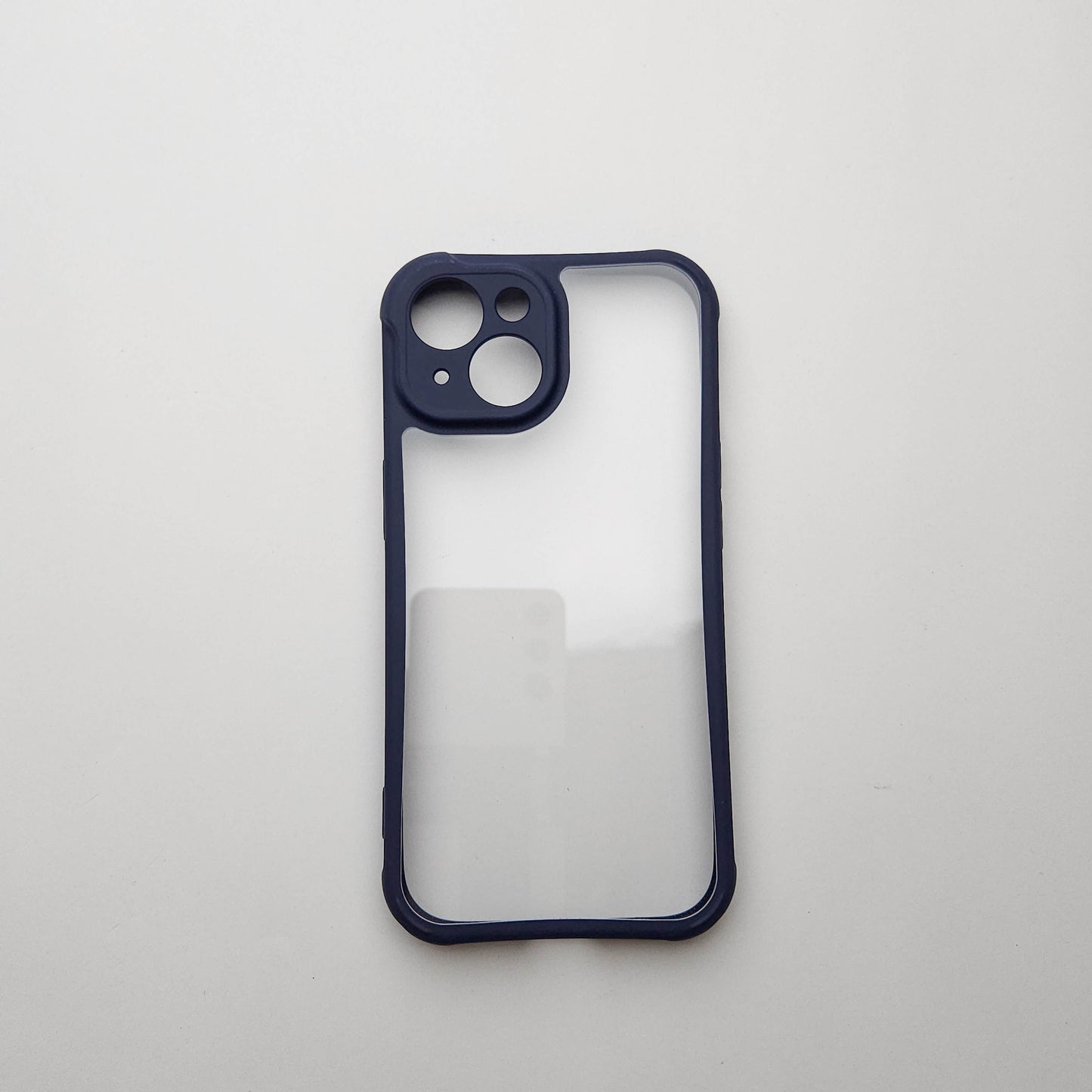 Transparent iPhone Case with Soft Blue Edge - Anti Yellow Case POLARCASE