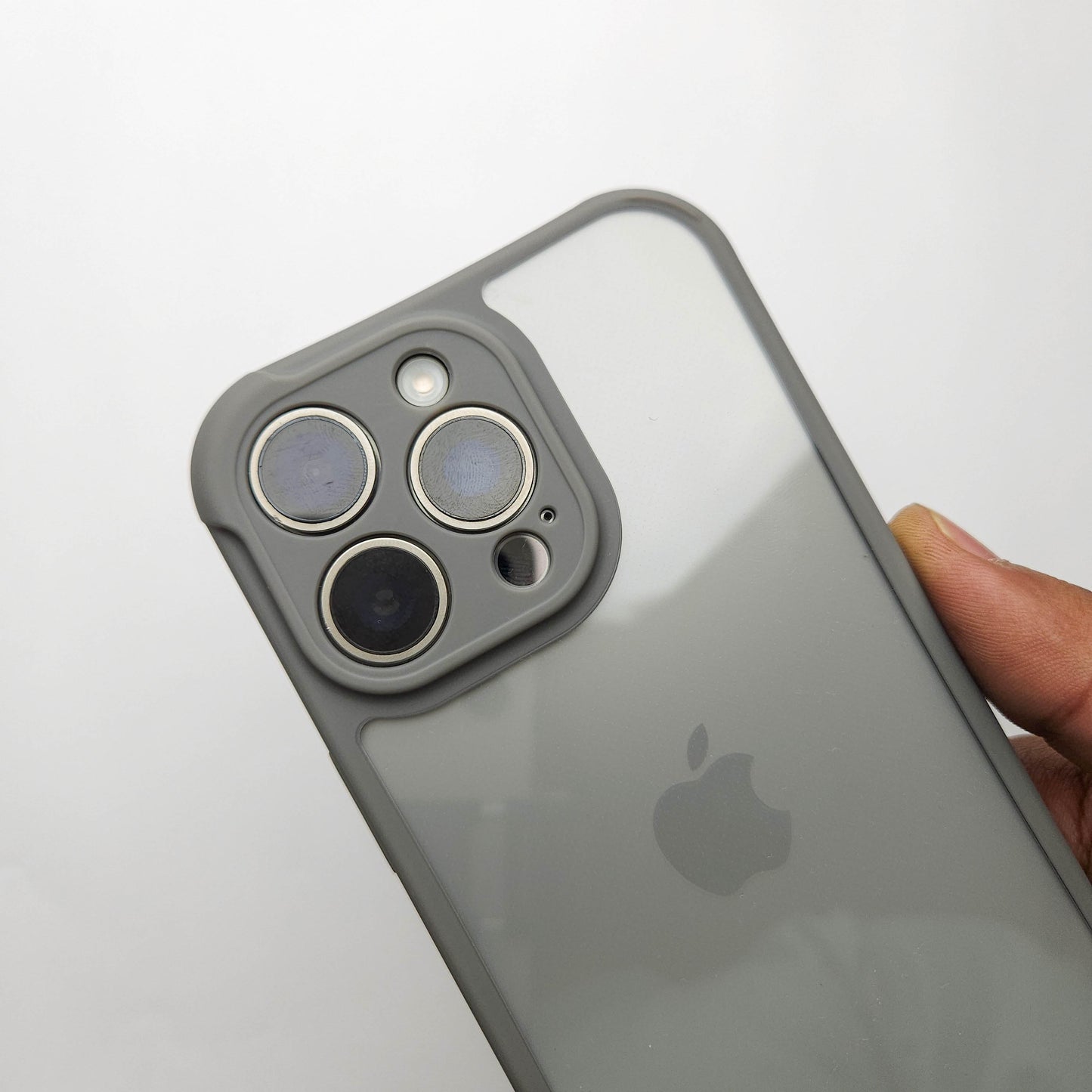 Transparent iPhone Case with Soft Grey Edge - Anti Yellow Case POLARCASE