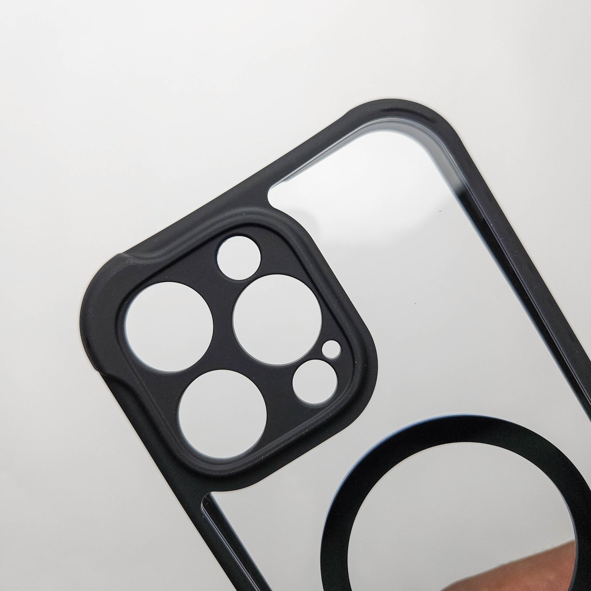 Transparent iPhone Case with Soft Black Edge - Anti Yellow Case POLARCASE