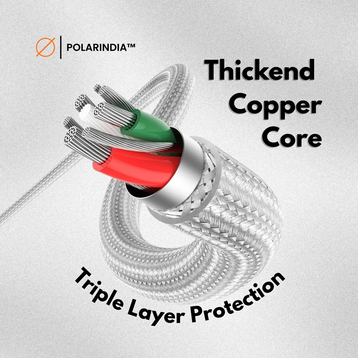 C-C Braided Cable (1m)
