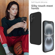 Black Liquid Silicone Case for iPhone - POLARCASE
