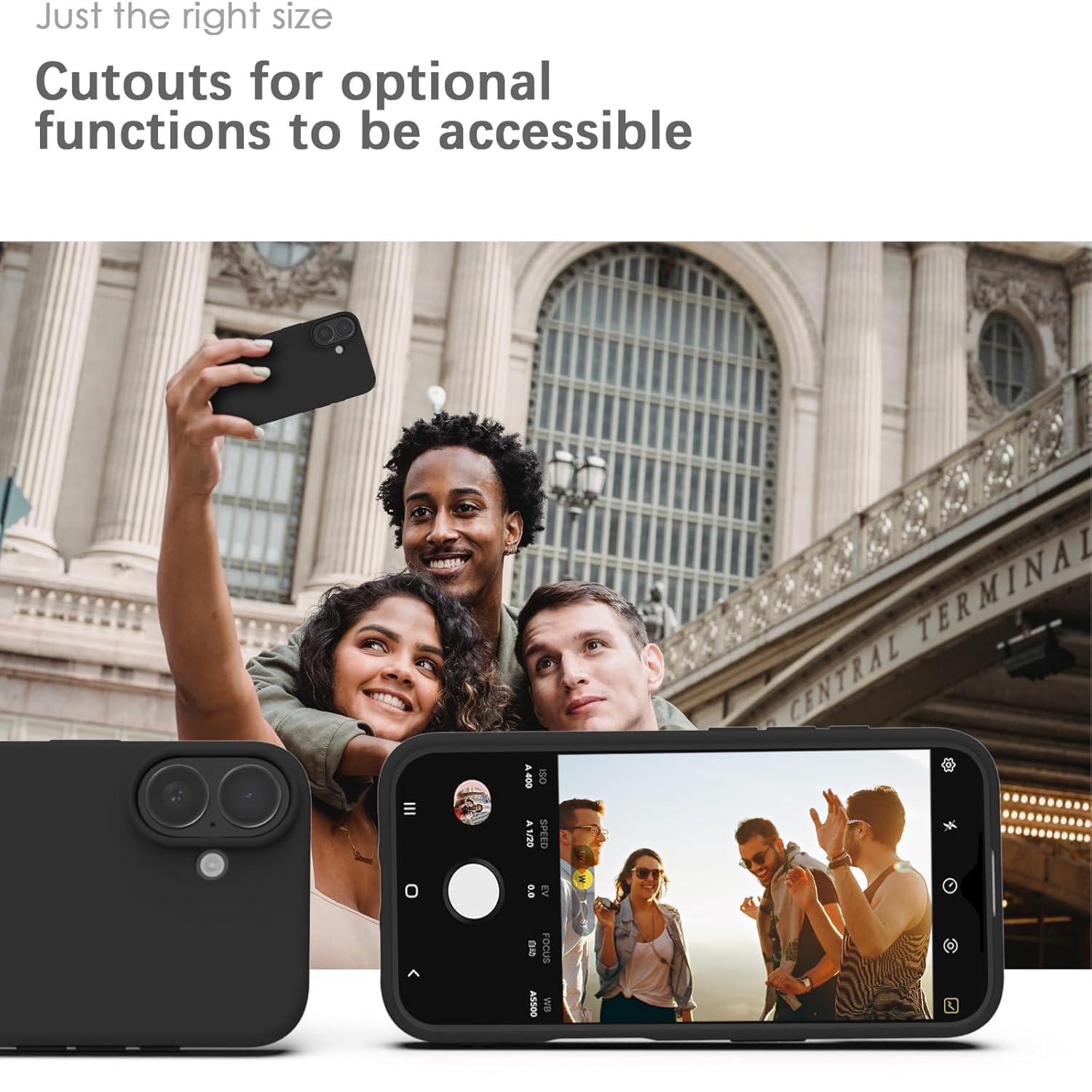 Black Liquid Silicone Case for iPhone - POLARCASE