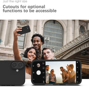 Black Liquid Silicone Case for iPhone - POLARCASE