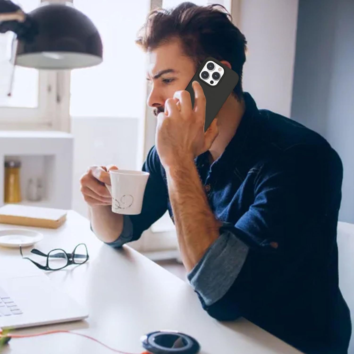 Black Liquid Silicone Case for iPhone - POLARCASE