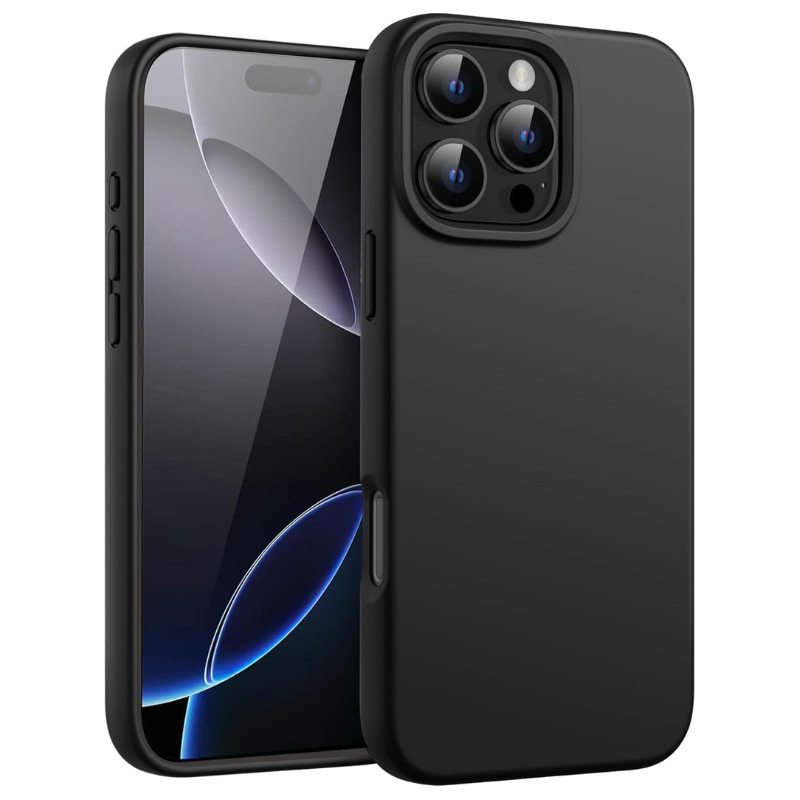 Black Liquid Silicone Case for iPhone - POLARCASE