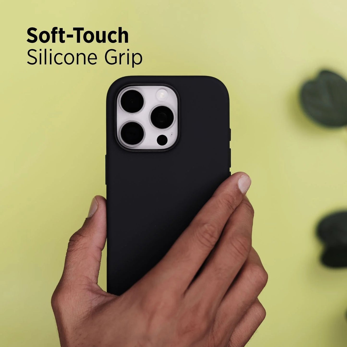 Black Liquid Silicone Case for iPhone - POLARCASE