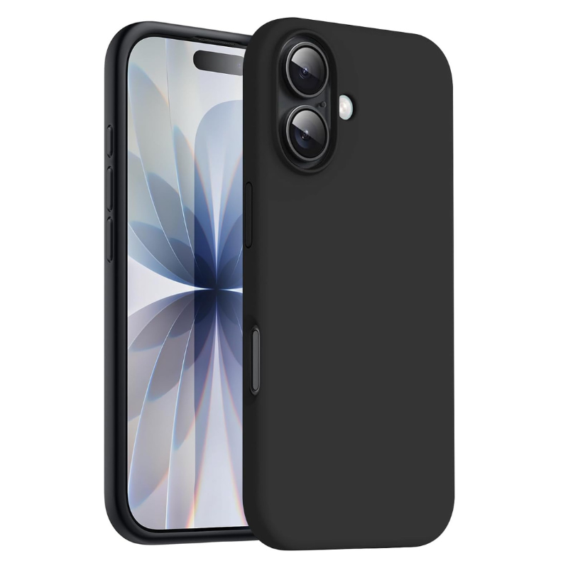 Black Liquid Silicone Case for iPhone - POLARCASE