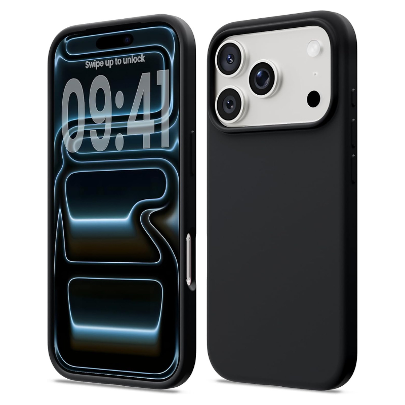 Black Liquid Silicone Case for iPhone - POLARCASE