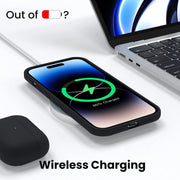 Black Liquid Silicone Case for iPhone POLARINDIA