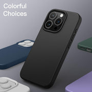 Black Liquid Silicone Case for iPhone POLARINDIA