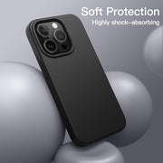 Black Liquid Silicone Case for iPhone POLARINDIA