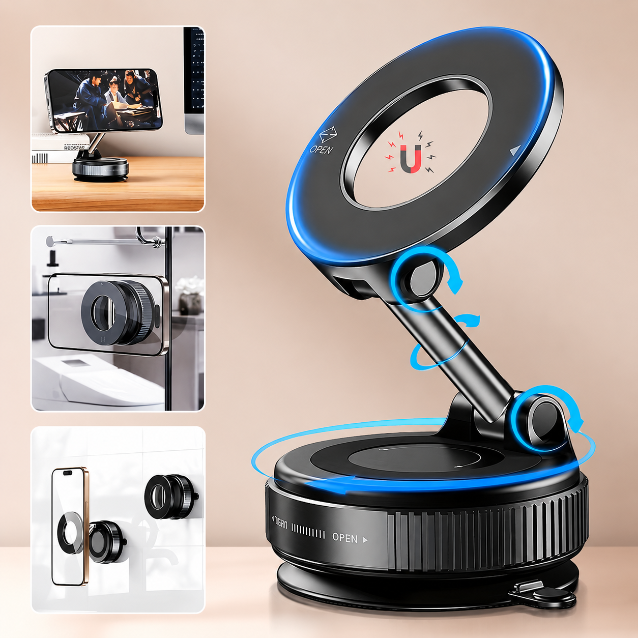 MagSpin 360 - Strong Magnet Phone Mount