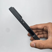 Translucent Phone Case with Metal Ring Stand - Black POLARCASE