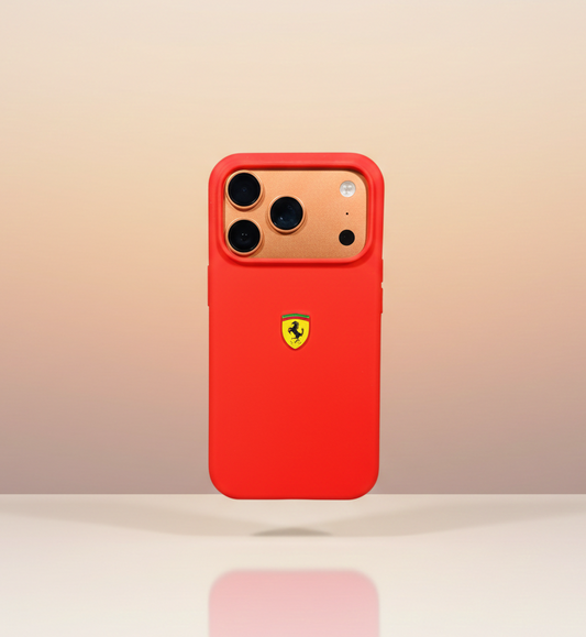 Motorsports Car Logo Liquid Silicone Case - Red POLARCASE