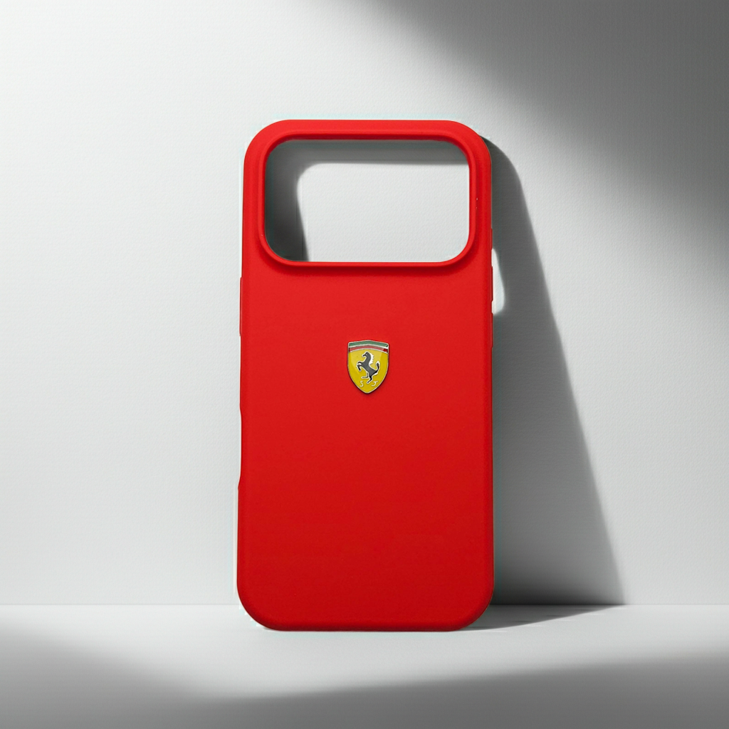 Motorsports Car Logo Liquid Silicone Case - Red POLARCASE