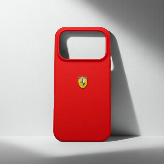 Motorsports Car Logo Liquid Silicone Case - Red POLARCASE