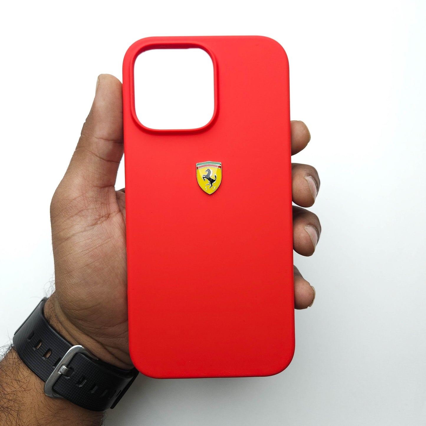 Motorsports Car Logo Liquid Silicone Case - Red POLARCASE