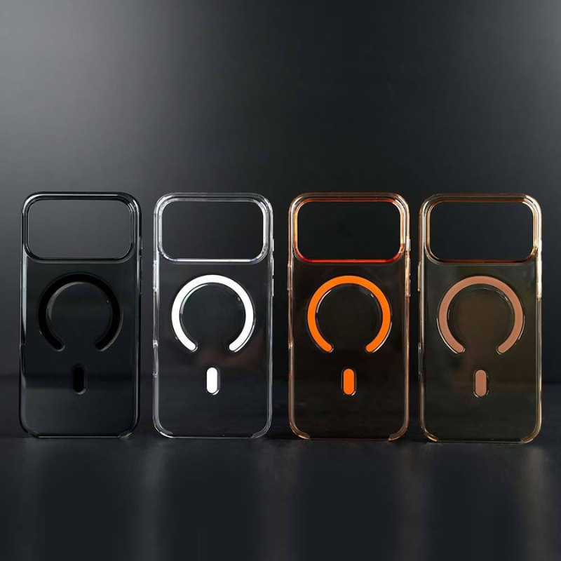 Midnight Black Transparent MagSafe Case for iPhone 17 Pro & Pro Max POLARCASE™